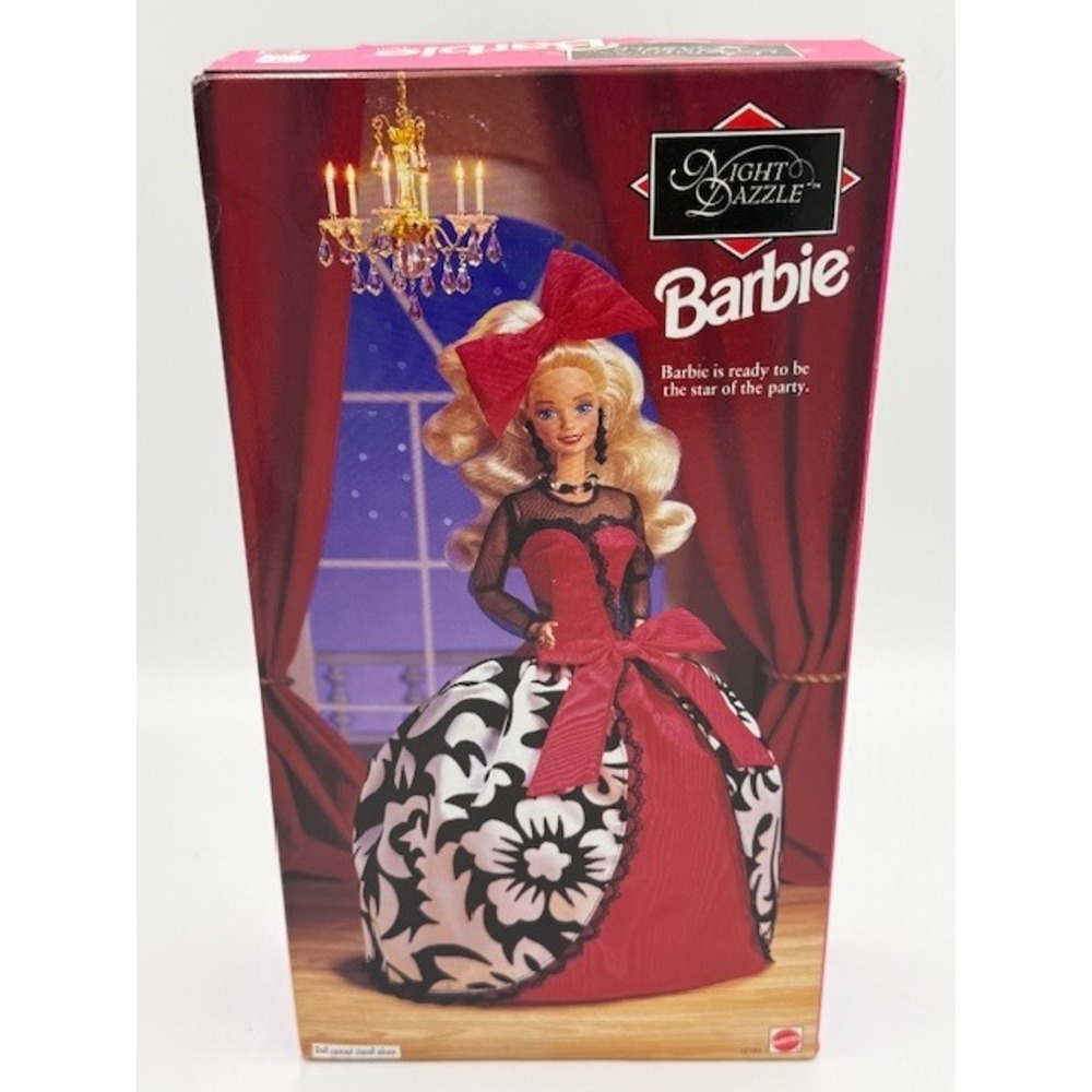 Barbie Night Dazzle Limited Edition Evening‎ Elegance Series Doll Red Black Gown - Picture 4 of 6